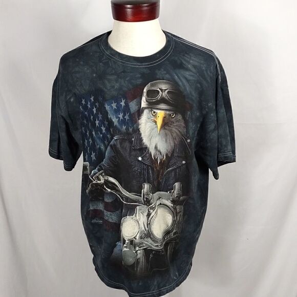 American Biker Eagle Men's Tee - Picture 1 of 5